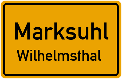 Straßenverzeichnis Marksuhl Wilhelmsthal