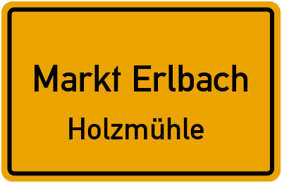 Straßenverzeichnis Markt Erlbach Holzmühle