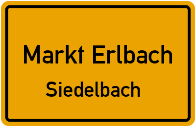 Straßenverzeichnis Markt Erlbach Siedelbach