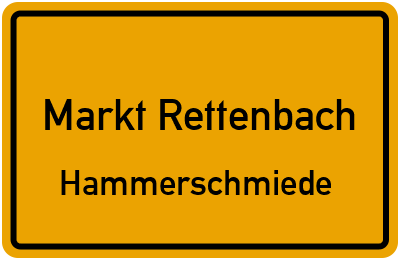Straßenverzeichnis Markt Rettenbach Hammerschmiede