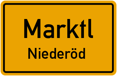 Straßenverzeichnis Marktl Niederöd