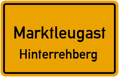 Straßenverzeichnis Marktleugast Hinterrehberg