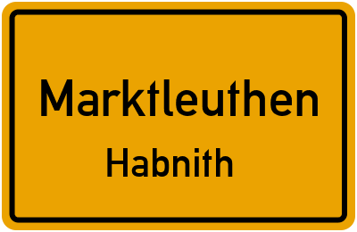Straßenverzeichnis Marktleuthen Habnith