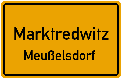 Straßenverzeichnis Marktredwitz Meußelsdorf