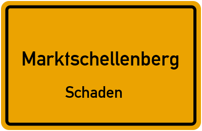 Straßenverzeichnis Marktschellenberg Schaden