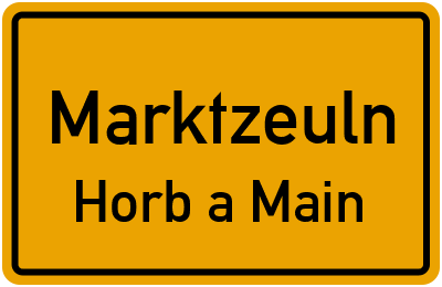 Straßenverzeichnis Marktzeuln Horb a.Main