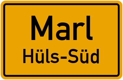 Straßenverzeichnis Marl Hüls-Süd