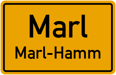 Straßenverzeichnis Marl Marl-Hamm