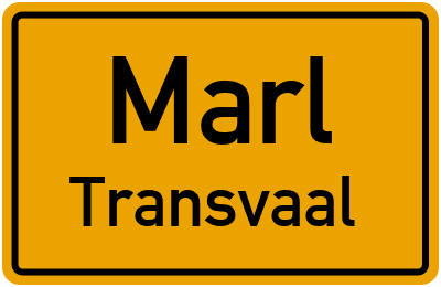 Straßenverzeichnis Marl Transvaal