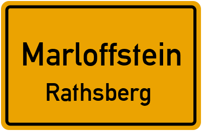 Straßenverzeichnis Marloffstein Rathsberg