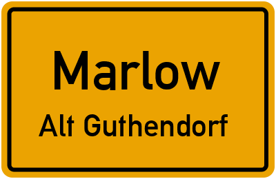 Straßenverzeichnis Marlow Alt Guthendorf
