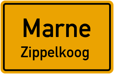 Straßenverzeichnis Marne Zippelkoog