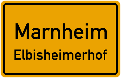 Straßenverzeichnis Marnheim Elbisheimerhof
