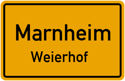 Straßenverzeichnis Marnheim Weierhof