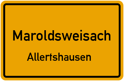 Straßenverzeichnis Maroldsweisach Allertshausen