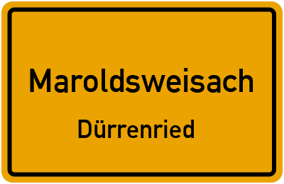 Straßenverzeichnis Maroldsweisach Dürrenried