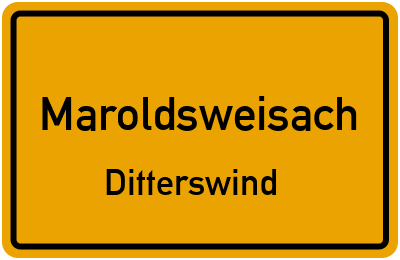 Straßenverzeichnis Maroldsweisach Ditterswind