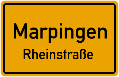 Straßenverzeichnis Marpingen Rheinstraße
