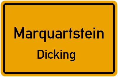 Straßenverzeichnis Marquartstein Dicking