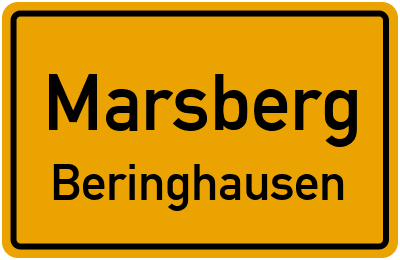 Ortsschild Marsberg Beringhausen