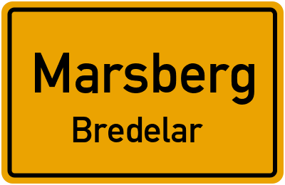 Ortsschild Marsberg Bredelar