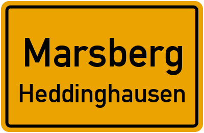 Ortsschild Marsberg Heddinghausen
