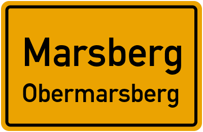 Ortsschild Marsberg Obermarsberg