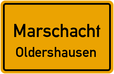 Ortsschild Marschacht Oldershausen