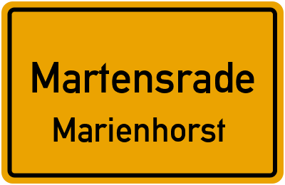Straßenverzeichnis Martensrade Marienhorst