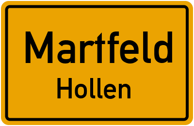 Straßenverzeichnis Martfeld Hollen
