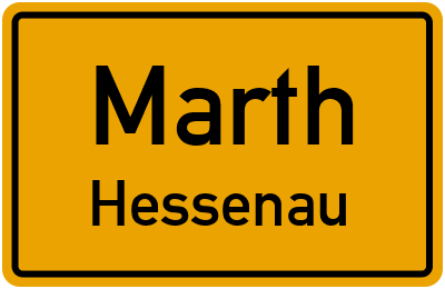 Straßenverzeichnis Marth Hessenau