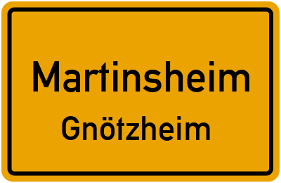 Straßenverzeichnis Martinsheim Gnötzheim