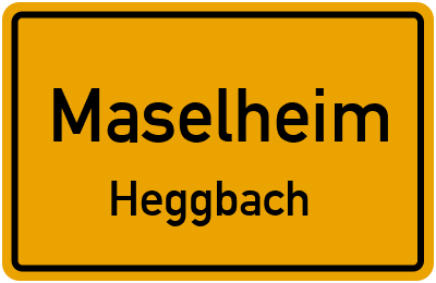 Ortsschild Maselheim Heggbach