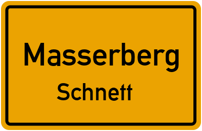 Straßenverzeichnis Masserberg Schnett