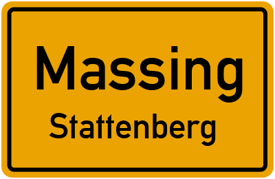 Ortsschild Massing Stattenberg