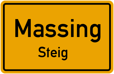 Straßenverzeichnis Massing Steig