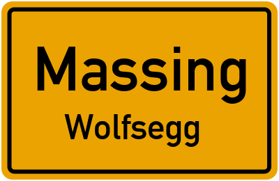 Straßenverzeichnis Massing Wolfsegg