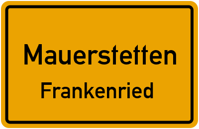 Straßenverzeichnis Mauerstetten Frankenried