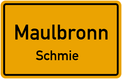 Straßenverzeichnis Maulbronn Schmie