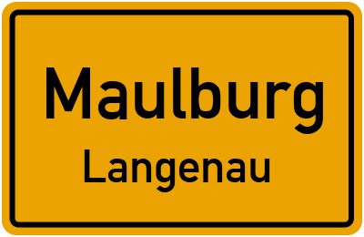 Straßenverzeichnis Maulburg Langenau