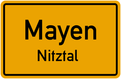 Straßenverzeichnis Mayen Nitztal