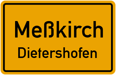 Straßenverzeichnis Meßkirch Dietershofen