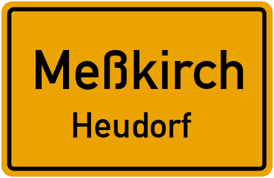 Straßenverzeichnis Meßkirch Heudorf