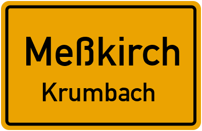 Straßenverzeichnis Meßkirch Krumbach