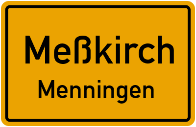 Straßenverzeichnis Meßkirch Menningen