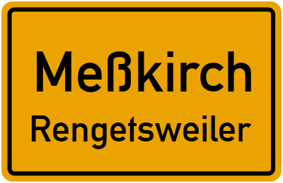 Straßenverzeichnis Meßkirch Rengetsweiler