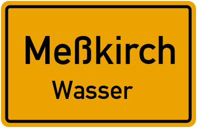 Straßenverzeichnis Meßkirch Wasser