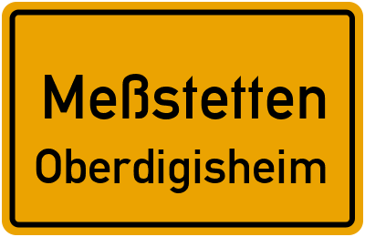 Straßenverzeichnis Meßstetten Oberdigisheim