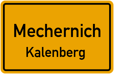 Ortsschild Mechernich Kalenberg