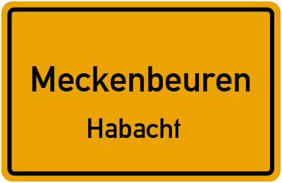 Straßenverzeichnis Meckenbeuren Habacht